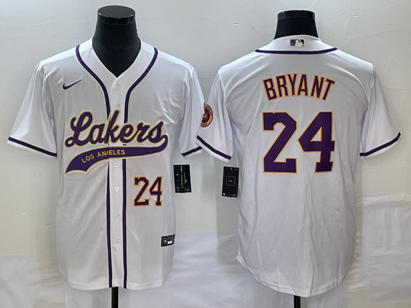 Men Los Angeles Lakers #24 Bryant white 2024 NBA Jersey 2024112009->los angeles lakers->NBA Jersey